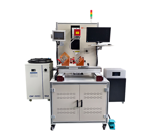 180W雙頭雙振鏡鋁排激光剝線機